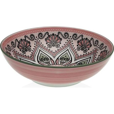 SALADIER PORCELAINE ROSE SET-6