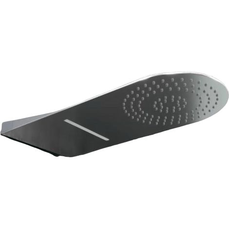 Pomme de douche 2 fonctions, cascade et pluie, design rond (1/4)