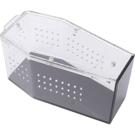 Coffin-Shaped Jumping Spider Enclosure for Chameleon and Tarantula  Ventilated Acrylic Reptile Terrarium, Scratch-Resistant, 3X, with Accessories, 5.1x6x9.5 Inches (1/5)