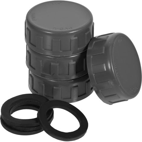 Garneck Lot de 4 bouchons tuyauterie en PVC avec rondelle pour (1/5)