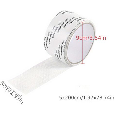 rouleaux de ruban de réparation pour moustiquaire,DIY moustiquaire fenetre enroulable,Réparez facilement vos moustiquaires de fenêtre avec ce rou (1/5)