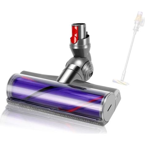 Brush Head Compatible with Dyson V12 Detect Slim, Replacement Cleaning Head Compatible with Dyson V12, Suitable for Carpets, Hardwood Floors, Tiles. (1/4)