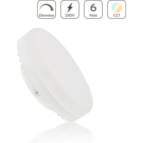 LED Lampe GX53 6W 120° 230V CCT Lichtfarbe einstellbar (1/5)