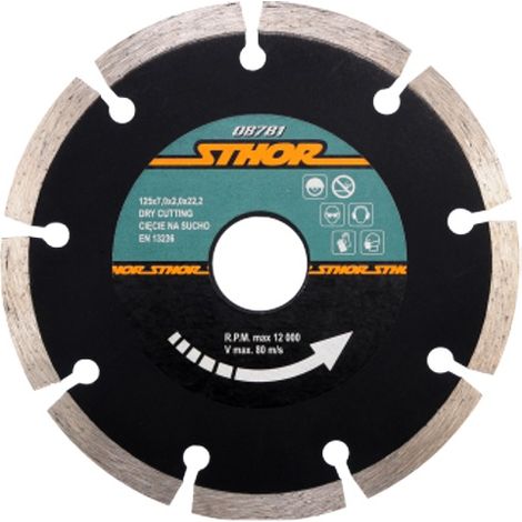 STHOR 08783 - disco de diamante, segmentado 230mm