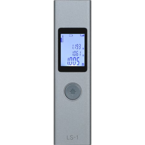 Telémetro láser portátil de 25 m con medición precisa, recargable y pantalla retroiluminada. (1/5)