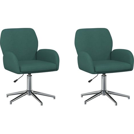 Sillas de escritorio giratorias 2 uds. 54 x 58 x 90 cm Tela vidaXL (1/5)