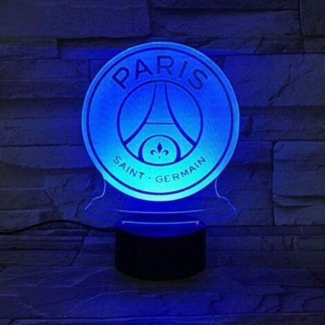 autres – Lampe de bureau à LED 3D illusion PSG – Matériau acrylique 5mm – 7 couleurs – Éclairage doux et lumineux – Fonctionne avec USB ou 3 piles AA