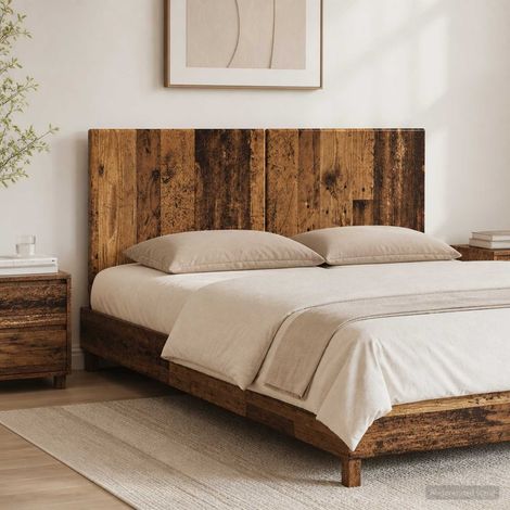 vidaXL Cabecero montada en la pared BREDA Madera envejecida (1/5)