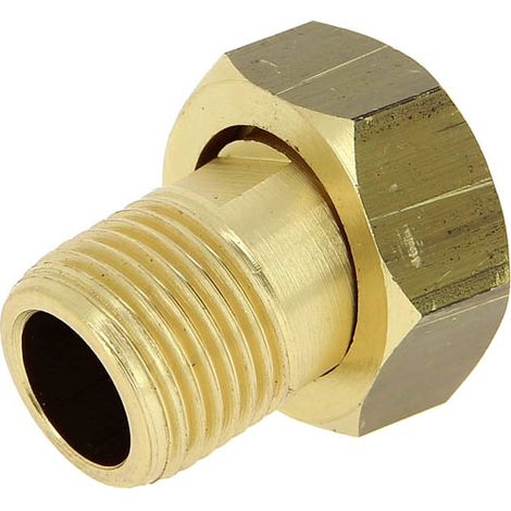Anquier – Raccord de robinetterie laiton compteur mâle 1/2 – Femelle écrou libre 3/4 – Application sanitaire – A.C.S. conforme