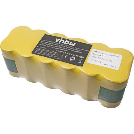 vhbw 1x Akku kompatibel mit Proscenic Pro806 Home Cleaner Heimroboter (2800 mAh, 14,4 V, NiMH)