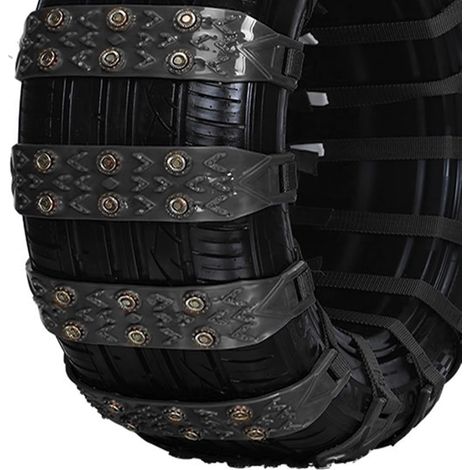 Chaînes de Pneus de Voiture pour Neige et Glace, Modèle 205 65R15, Poignée Ergonomique Facile à Utiliser (1/4)