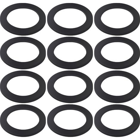 12 Pièces 56x40x2 mm Plats Joint D'écoulement de lavabo, Rondelles en Silicone pour Plomberie, Joints pour Siphon, pour Tuyau de Vidange de Cuisine (1/4)