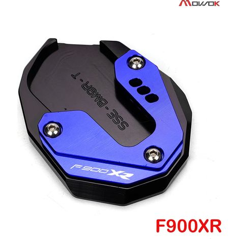 (B-Blue-F900xR) Compatible avec BMW F900R F900XR 2020-2023 Accessoires moto Porte-clés Béquille latérale Extension de béquille arrière Plaque de support F 900 X XR maxpower (1/4)