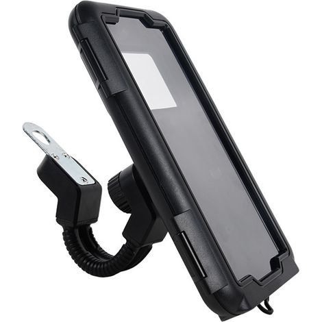 Support téléphone moto étanche rotatif 360° flexible, support de navigation pour guidon vélo scooter (1/5)