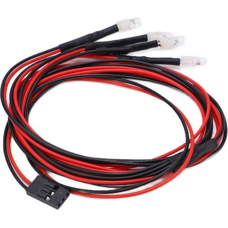 Set mit 4 dreikanalig steuerbaren LED-Scheinwerfern für RC-Cars (Maßstab 1:10 und 1:8) (1/5)