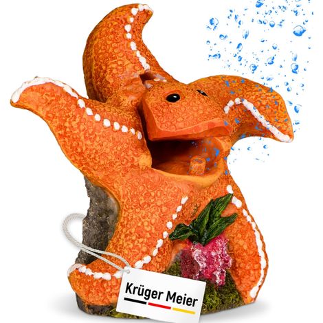 Kruger Meier Happy Starfish - Decorazione per acquario 10,5x6x11 cm (1/5)