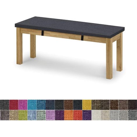 Chair Cushion, Washable Removable Seat Cushions, Several Sizes and Colours Available, Non-Slip Indoor Outdoor Chair Cushion (80 x 30 x 5 cm, Warm Grey) (1/5)