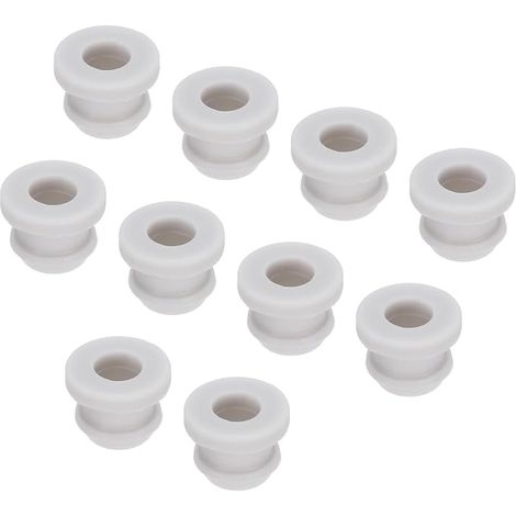 20pcs Rubber Grommet 8mm ID 5.5mm Mounting Diameter 8mm ID 5.5mm Anti Scratch Seal for Electrical Box Cable Hose Grey (1/5)
