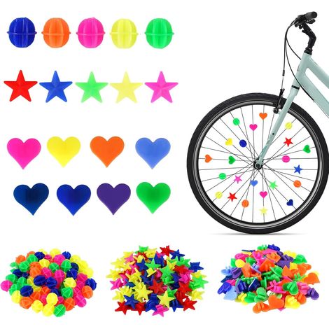 Juego de 216 clips de colores para radios de bicicleta, accesorios decorativos para radios. (1/5)