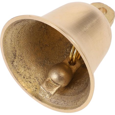 Clochette en Laiton de Style Antique Légère pour Décoration Intérieure et Création Artisanale, Pendentif Cloche Élégant à Suspendre sur Porte ou Projet DIY (1/5)