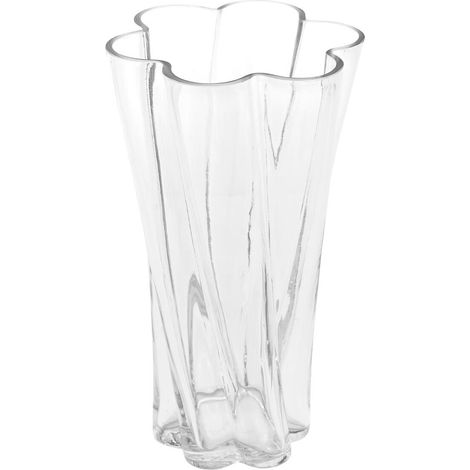 Vase Design en Verre "Noeli" 25cm Transparent