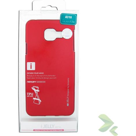Funda Mercury I-Jelly para Samsung Galaxy A3 (2016) (Roja)