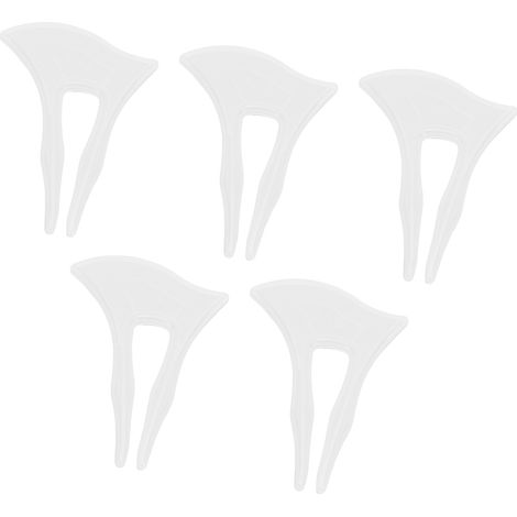 Moule à pinces à cheveux en silicone en 5 pièces, facile à démouler, lisse, élastique, réutilisable, un indispensable pour les loisirs créatifs à la maison. (1/4)