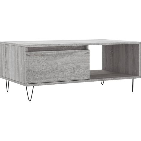 Maison Exclusive - Tavolino Salotto Grigio Sonoma 90x50x36,5 cm Legno Multistrato