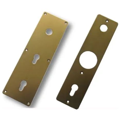 COPPIA MOSTRINE INTERNA+ESTERNA PER SERRATURA MOTTURA FERBONA BRONZO 95444