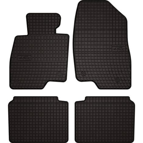 Alfombrillas de goma para coche: Mazda 6 GJ III familiar, pre-restyling (2012-2018) - negras, a medida