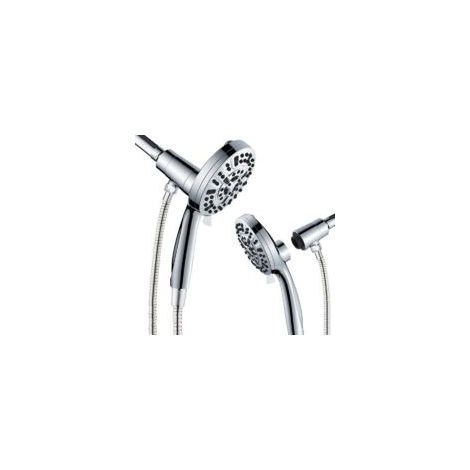 Magnetischer Duschkopf mit Verriegelungssystem – Hochdruck-Handbrause mit 10 einstellbaren Strahlarten, ideal für wassersparende Familien – Crezuo