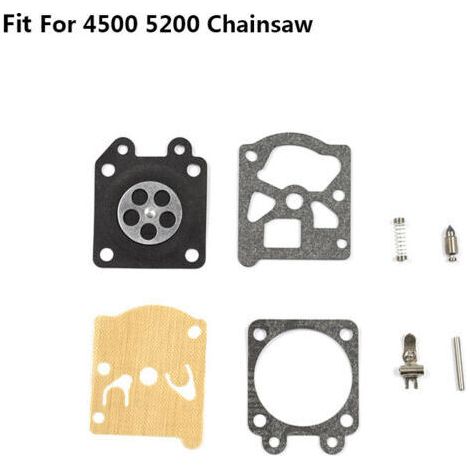 Nouveau kit de réparation de carburateur accessoires de tondeuse à gazon débroussailleuse scie à chaîne kit de réparation scie à chaîne carburateur 4500 5200 (1/5)