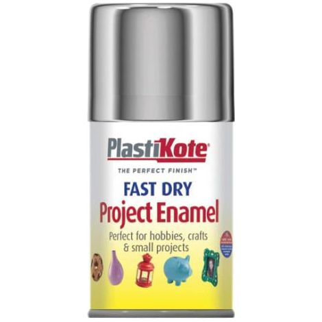 Fast Dry Enamel Aerosol Chrome 100ml PKT150S ZZ