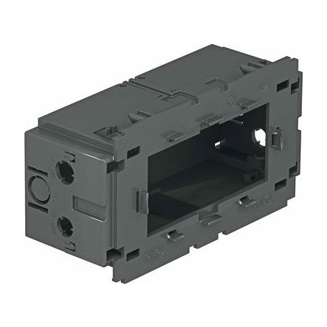 OBO Bettermann Scatola da incasso per apparecchi 2 posti per Modul 45 51x76x140 poliammide grigio ferro RAL 7011, 6288583
