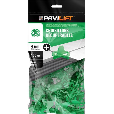 100 Croisillons récupérables "+" 4mm Pavilift