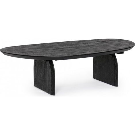 Tavolino monterrey nero, struttura in legno di mango, da assemblare, 135 x 76 cm (1/5)