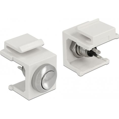 Delock Pulsador blanco Keystone