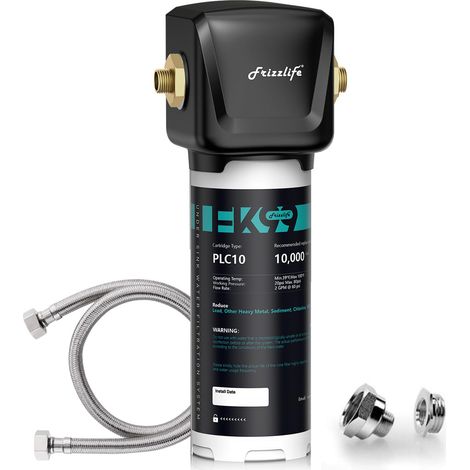 Système de filtre à eau sous lavabo, élimine 99,99% du chlore, du plomb, mauvais goût et odeurs, 0,5 micron, filtre à eau potable (1/5)