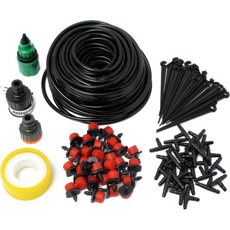 Système d'arrosage automatique à micro-goutte de 25 m, réglable et facile à installer soi-même pour votre jardin. (1/5)