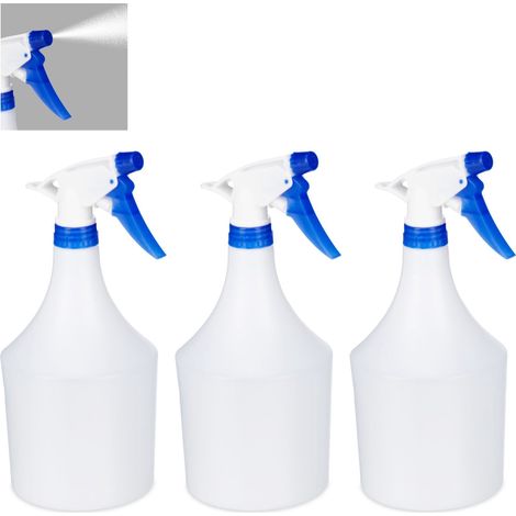 3 botellas con pulverizador