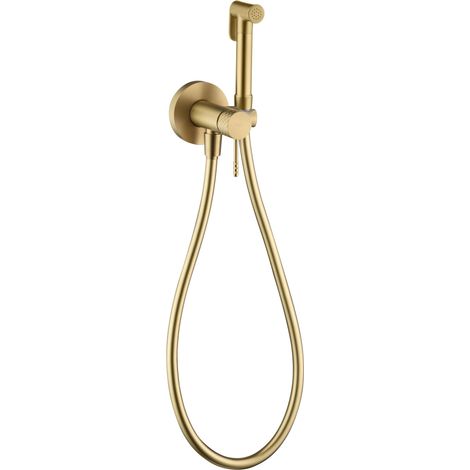 Rubinetto per bidet incassato monocomando  Modello GENOVA  Colore oro  Finitura in oro spazzolato [IMEX®]
