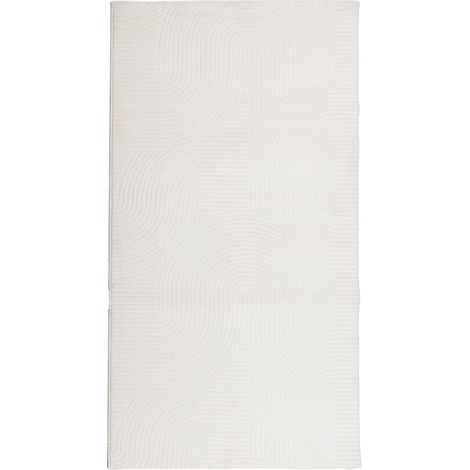 vidaXL Tapis IZA poils courts style scandinave crème 80x150 cm (1/5)