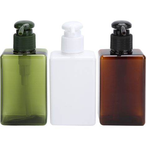 Flacon pompe vide 3 pièces, distributeur de savon 150ml, lotion corps pression, bidon à pompe rechargeable, ensemble flacons cosmétiques 150ml (1/5)