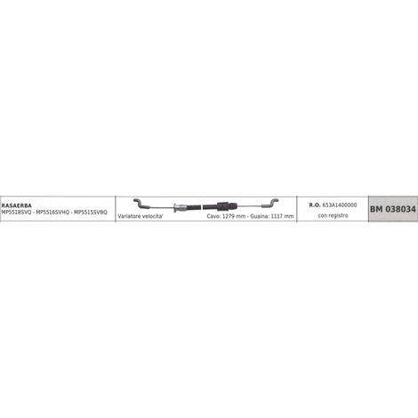 MAORI cortacésped variador de velocidad cable MP5518SVQ cable 1279 mm funda 1117 mm