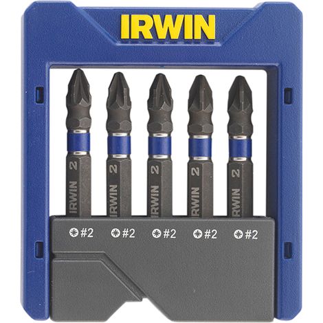 Irwin 1923435 Pozidriv Impact Screwdriver Pocket Bit Set, 5 Piece IRW1923435 (1/5)