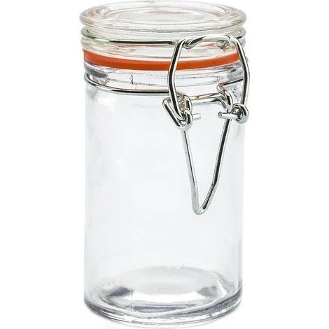 BARATTOLO IN VETRO BREVETTATO CON CLIP PER SPEZIE E MARMELLATE 70 ML