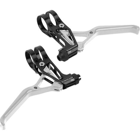 Mountain Bike Brake Lever Aluminum Alloy Left Right (silver) (1/5)