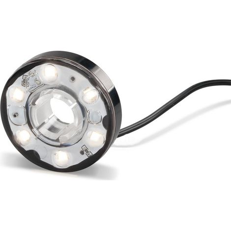 Anneau led 5 cm blanc chaud 12 VDC, 5m de câble, pour pompe solaire avec système