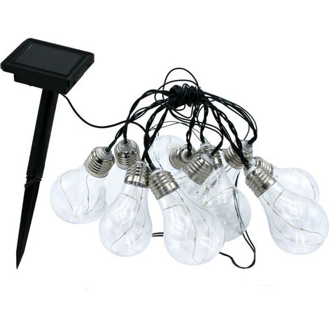 Guirlande lumineuse extérieure solaire  – Parfaite pour terrasse, balcon ou pergola – Ambiance féerique