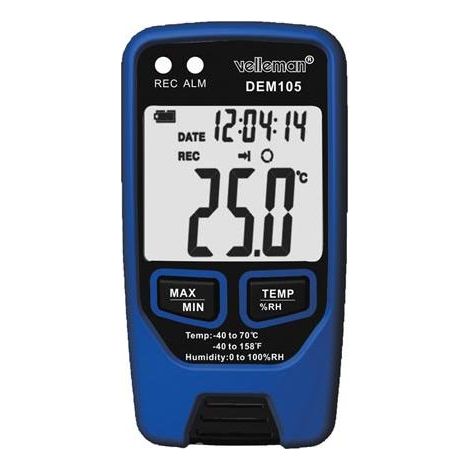 Velleman Registratore di dati termici nero USB (1/6)